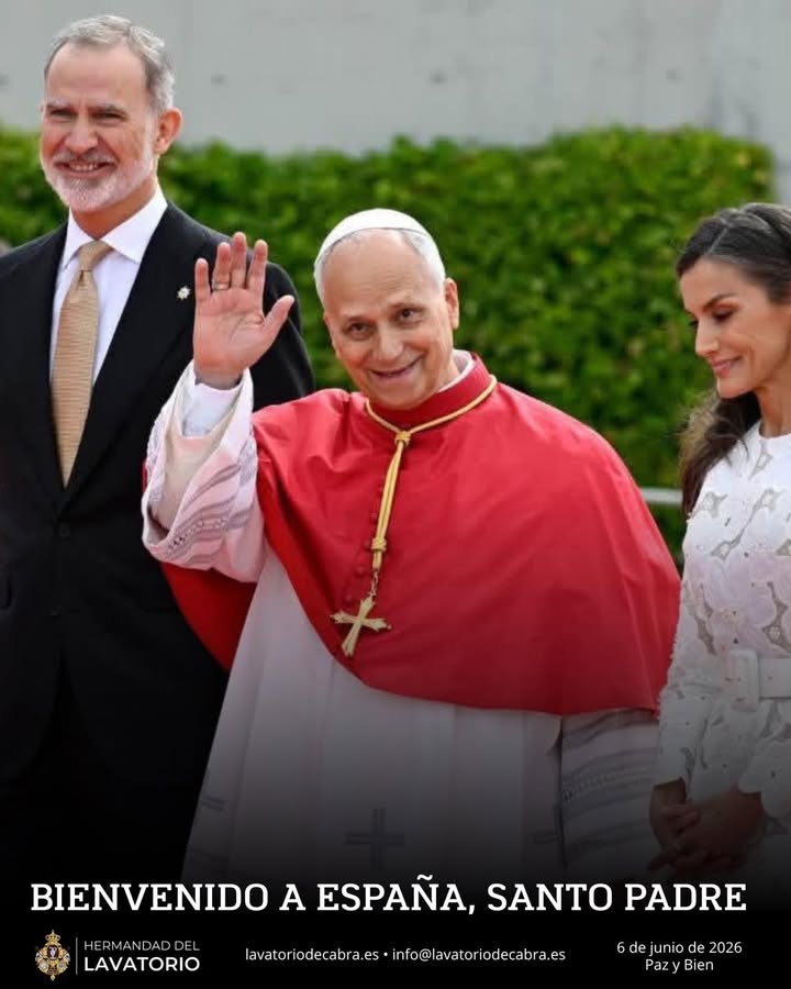 La Hermandad da la bienvenida a Su Santidad el Papa León XIV en su visita a España